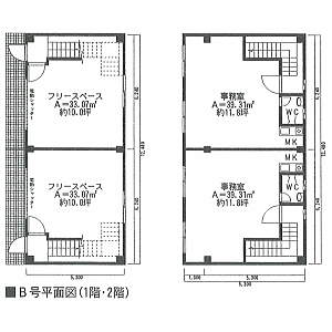 貸事務所の図面