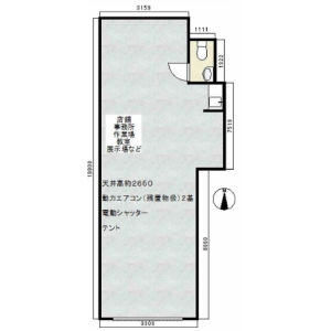 貸事務所の図面
