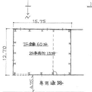 貸事務所の図面