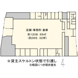 貸事務所の図面