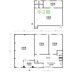 貸事務所の図面