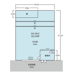 貸事務所の図面