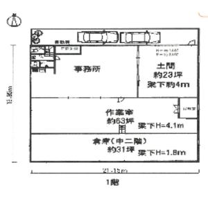 貸事務所の図面