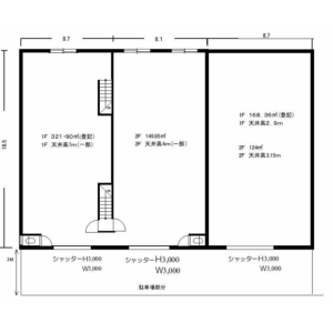 貸事務所の図面