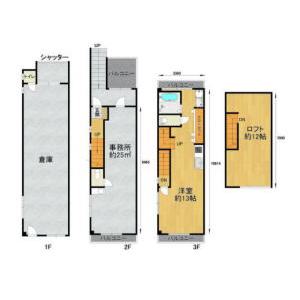 貸事務所の図面