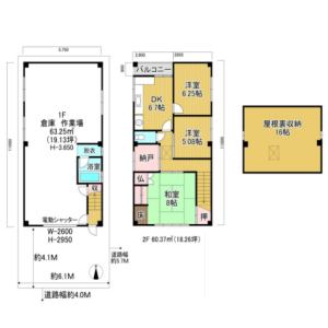 貸事務所の図面