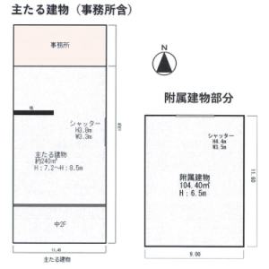 貸事務所の図面