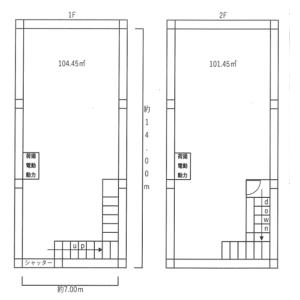 貸事務所の図面
