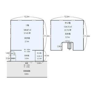 貸事務所の図面