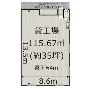 貸事務所の図面