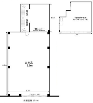 貸事務所の図面